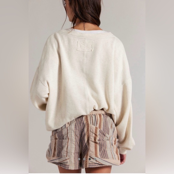 Free People Good Fortune Stripe Shorts - Picture 3 of 8